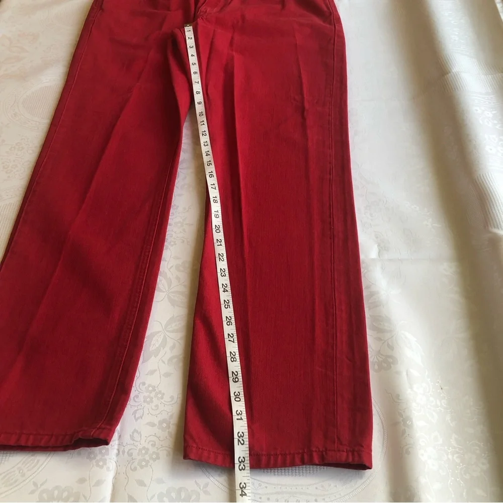 Sean John Clayton Slim Straight Red Jeans Denim Pants Men’s Size W36/L32 Casual